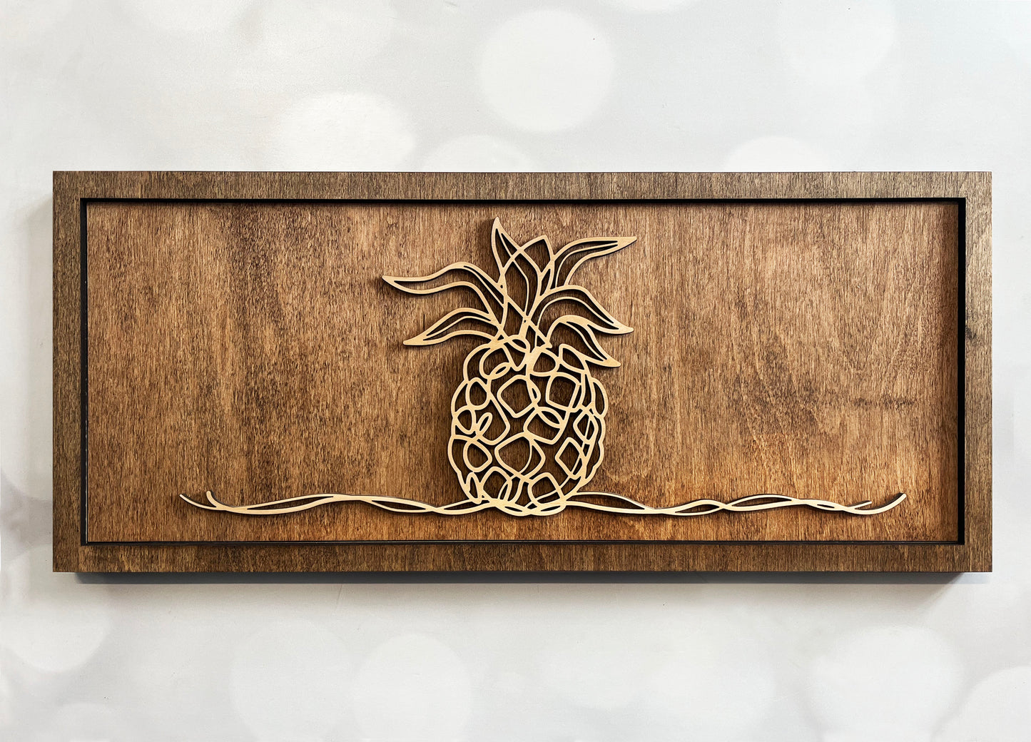Beach Doodle Wall Art – Minimalist Wooden Coastal Decor