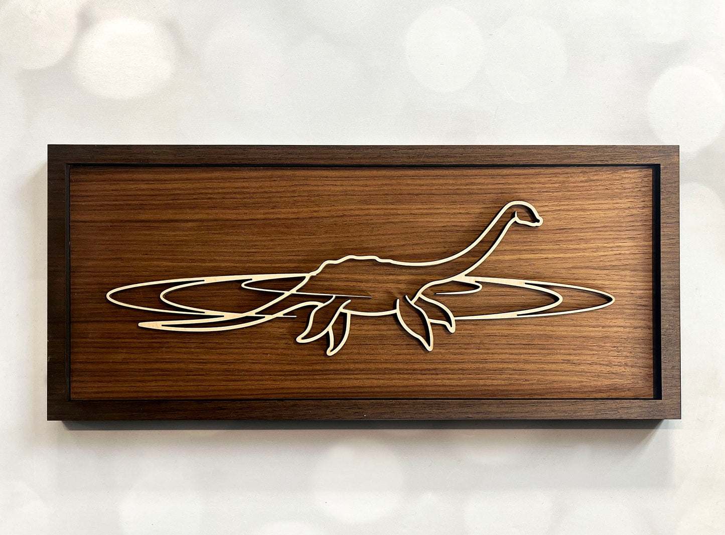 Fantasy Doodle Wall Art – Whimsical Wooden Line Art