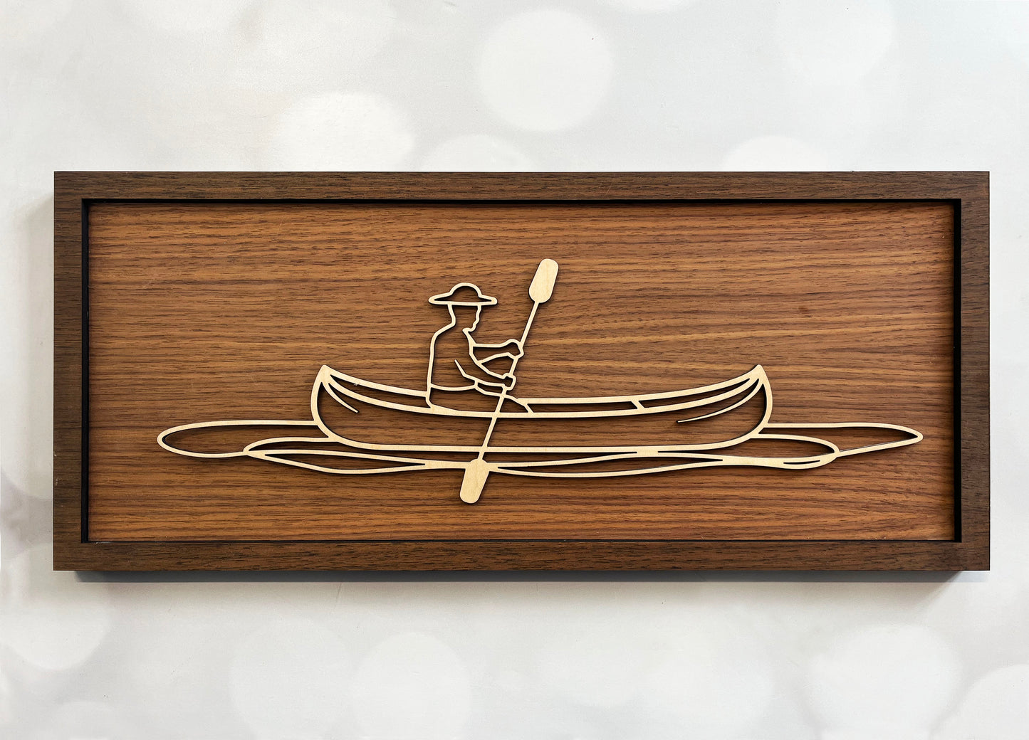 Outdoor Line Art – Minimalist Wooden Wall Decor