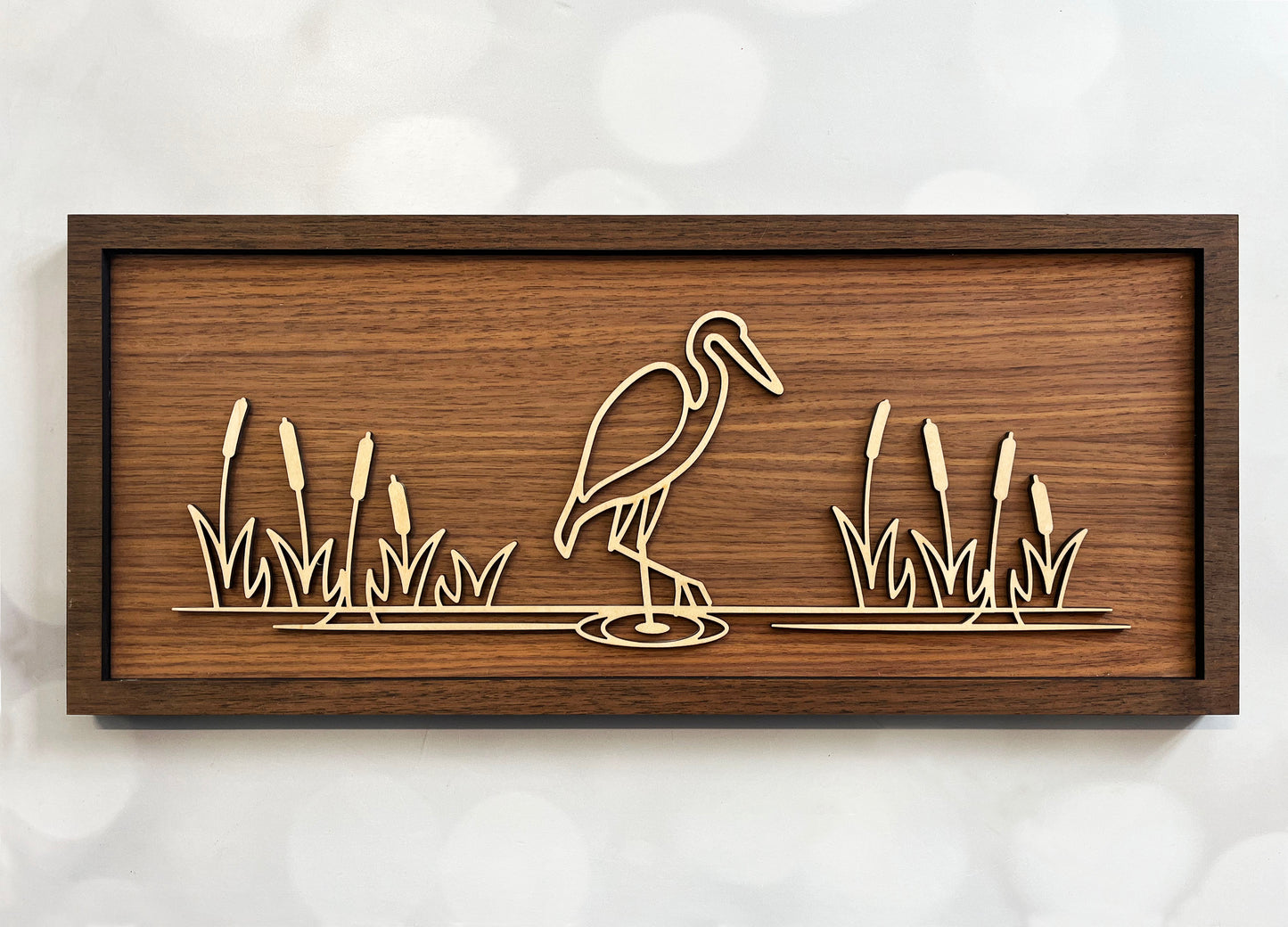 Outdoor Line Art – Minimalist Wooden Wall Decor