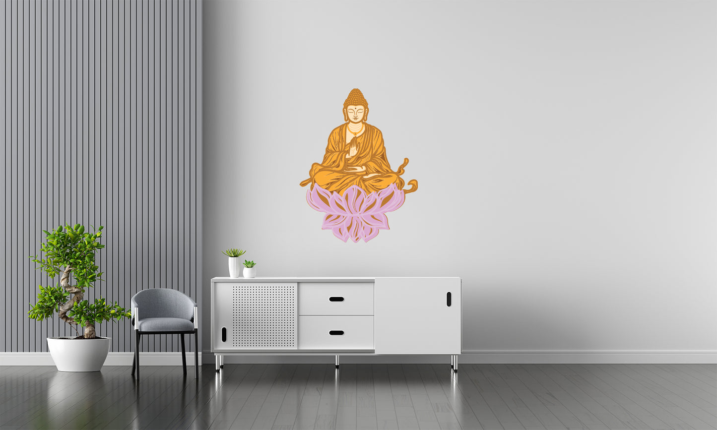 Layered Buddha Wall Art – 7 Layer Mandala Design