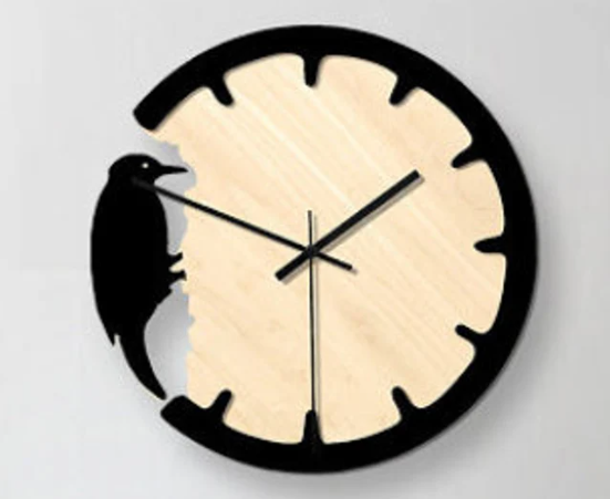 Woodpecker Wall Clock
