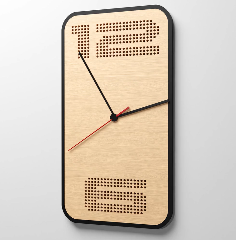 Modern Style Rectangle Wall Clock