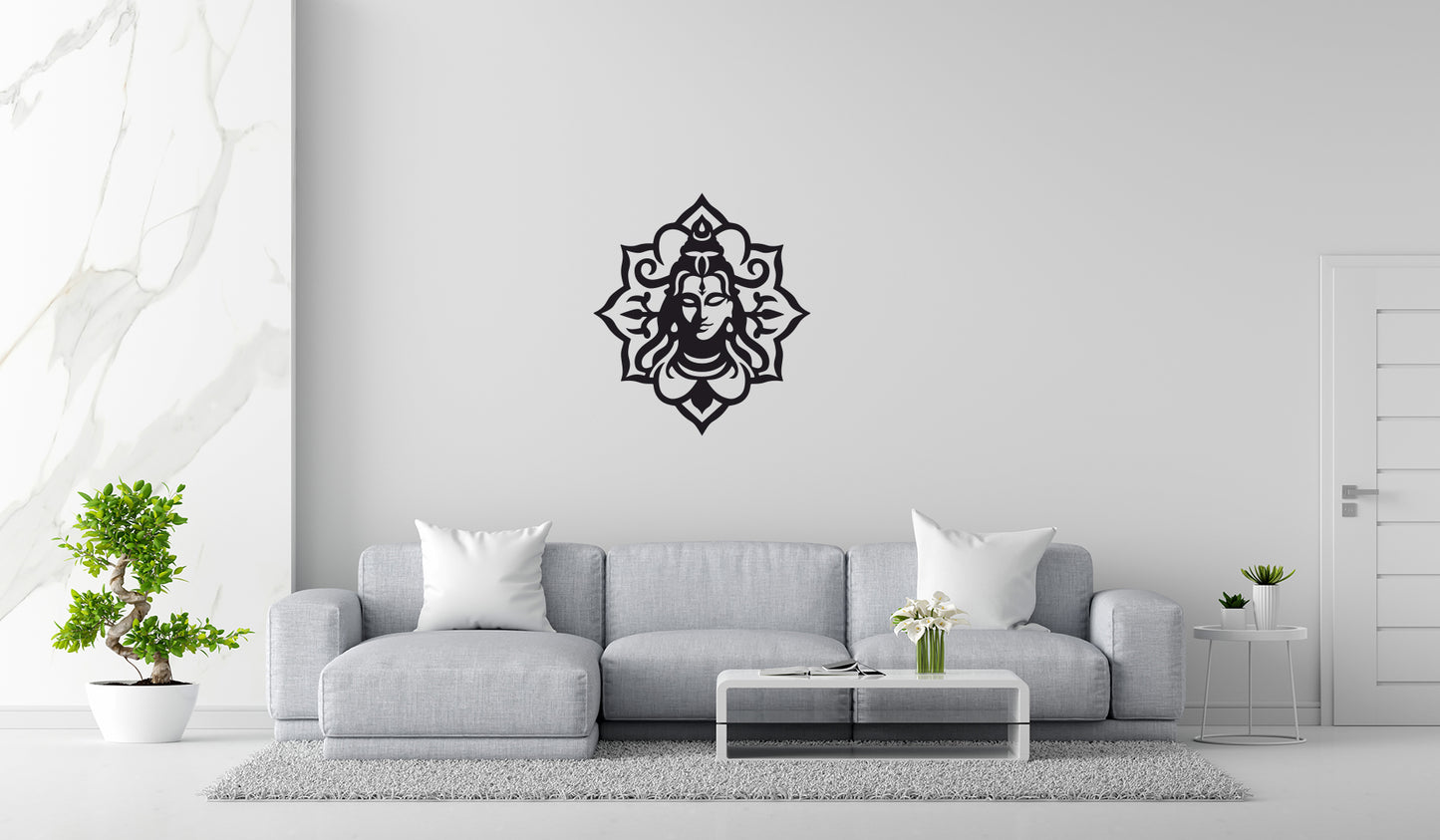Lord Shiva Mandala Wall Art – Laser Cut Wooden Decor