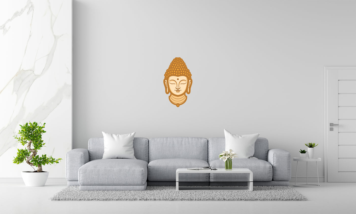Buddha Head Wall Art – Laser Cut 3D Buddha Mandala Design | Spiritual Wall Decor NZ