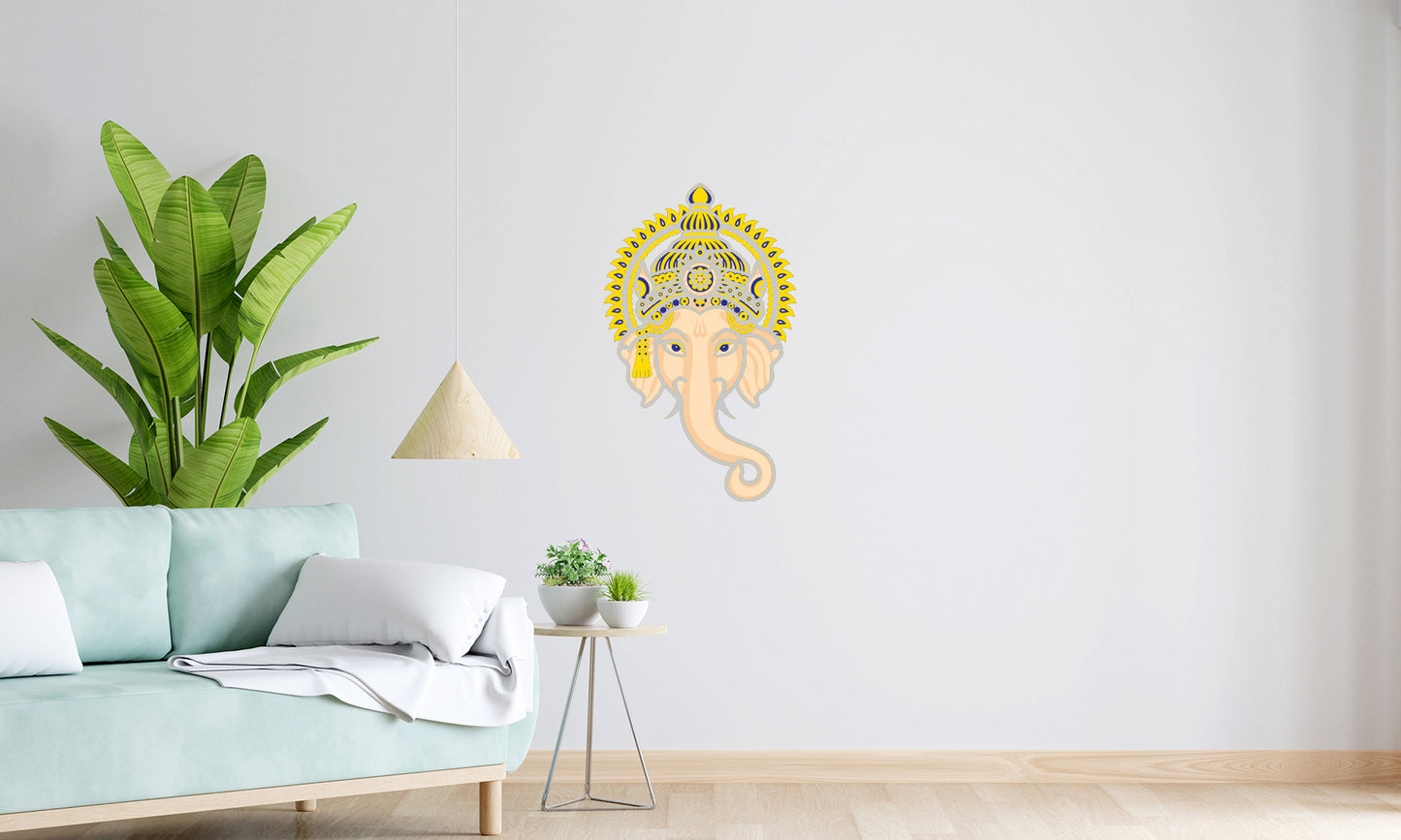 Ganesha God Head Wall Art – Laser Cut 3D Ganesha Design | Spiritual Wall Decor NZ