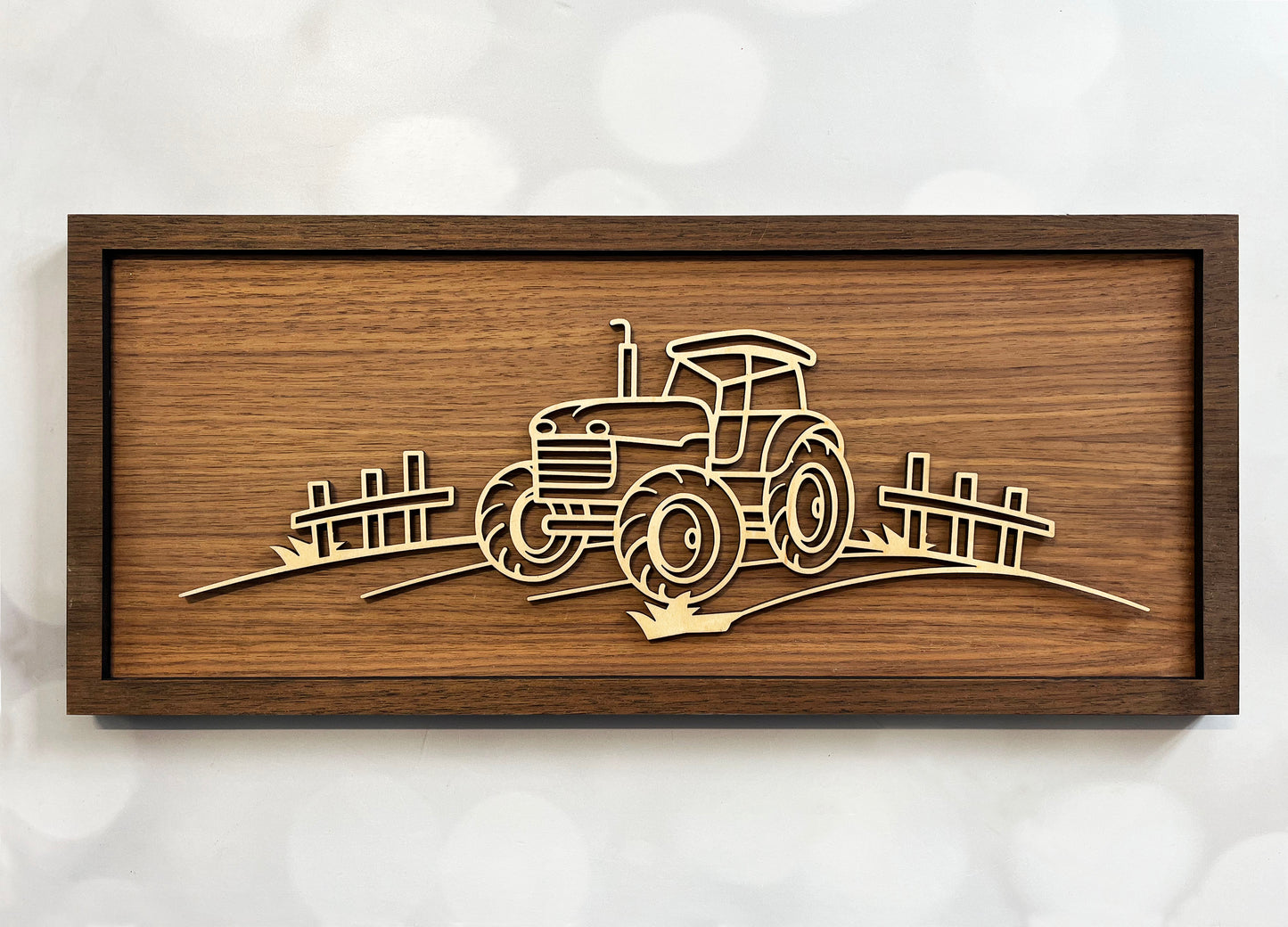 Farm Line Art – Minimalist Wooden Wall Decor