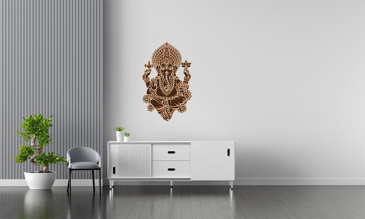 Ganesha Wall Art – Laser Cut 3D Ganesha Mandala Design | Spiritual Wall Decor NZ