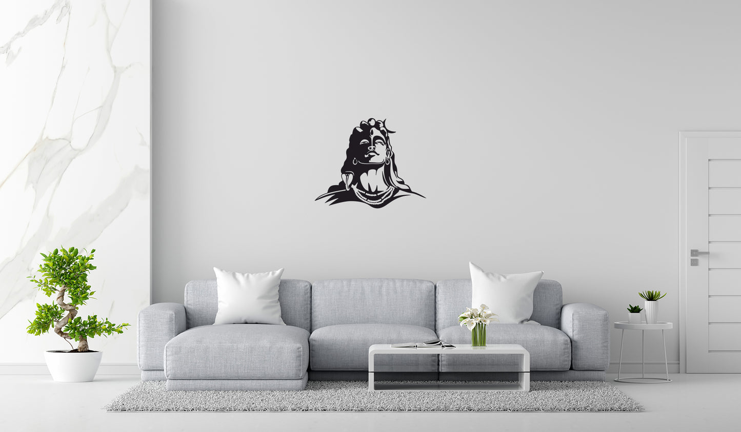 Lord Shiva Laser-Cut Wall Art - Divine Power for Your Space