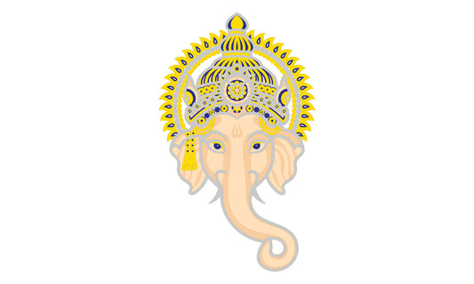 Ganesha God Head Wall Art – Laser Cut 3D Ganesha Design | Spiritual Wall Decor NZ