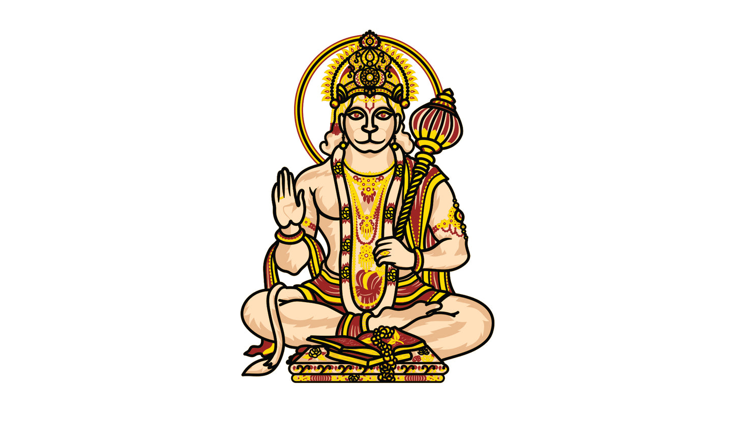 Hanuman Chalisa Wall Art – Laser Cut 3D Hanuman Design | Spiritual Wall Decor NZ