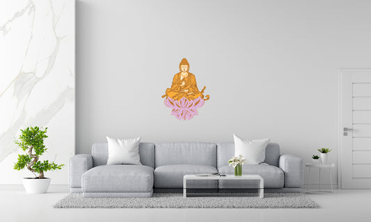 Layered Buddha Wall Art – 7 Layer Mandala Design