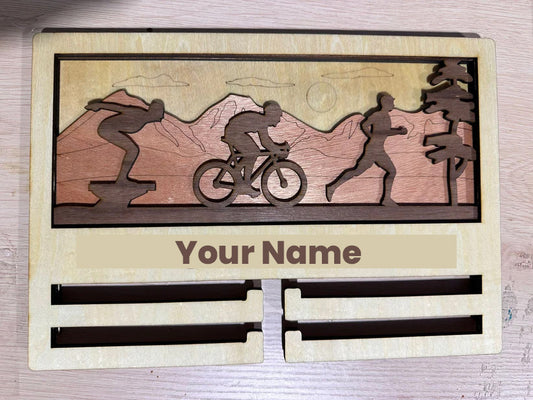 Personalized Medal Holder – Running, Triathlon and more